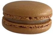 Macaron con sabor a pan de especias y notas de canela tradicionales.