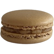 Macaron artesanal de turrón para Navidad de Maison Lefebvre en Barcelona.